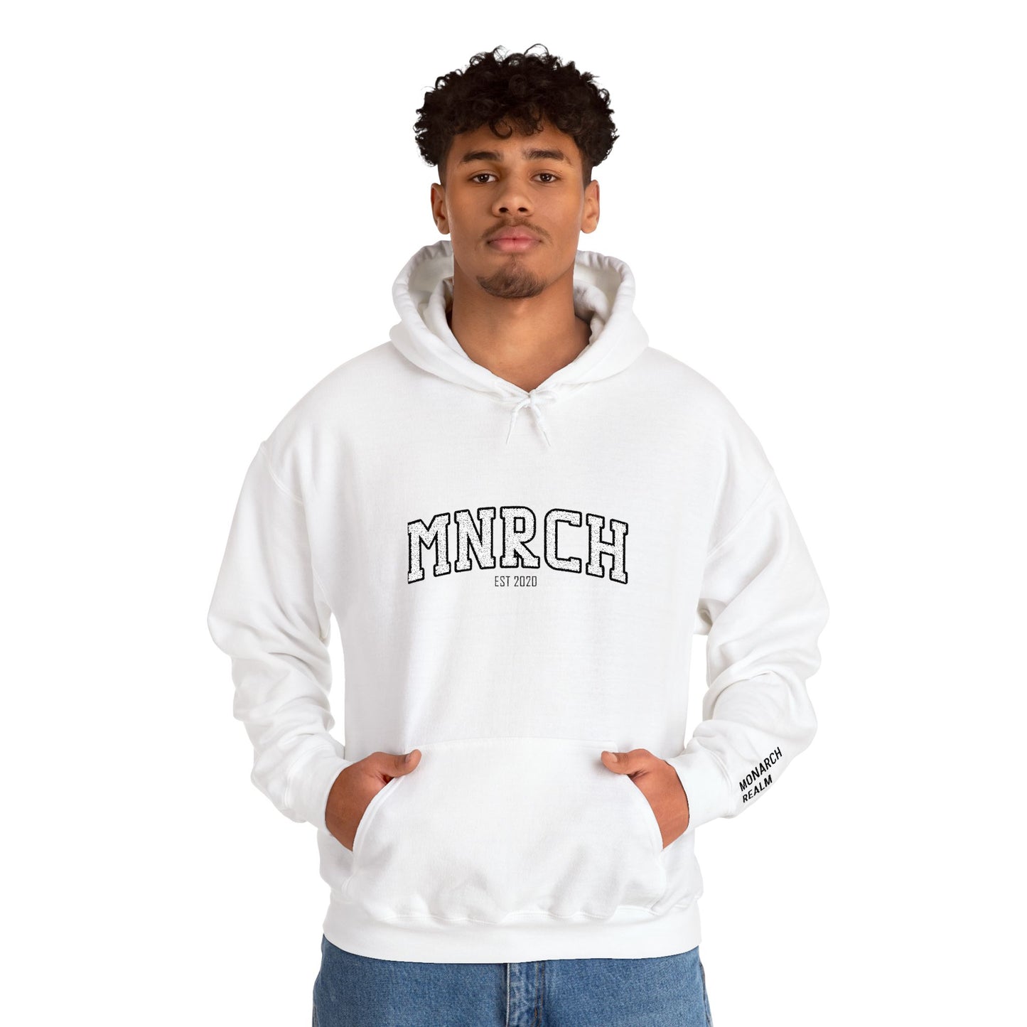 MNRCH College Hoodie — White