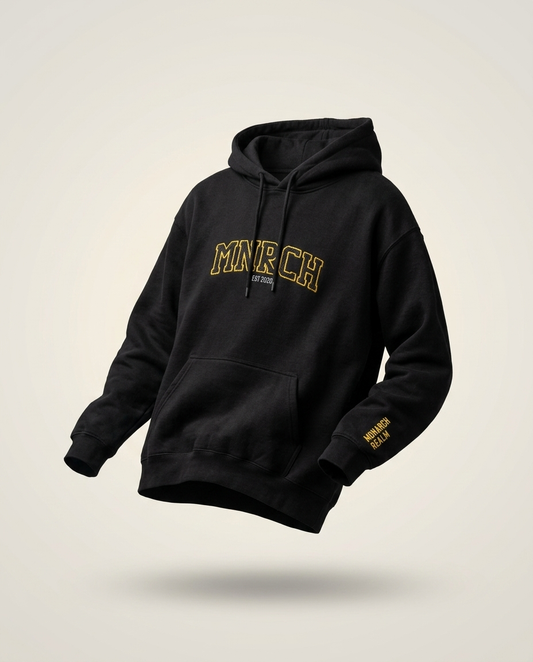 MNRCH College Hoodie — Black