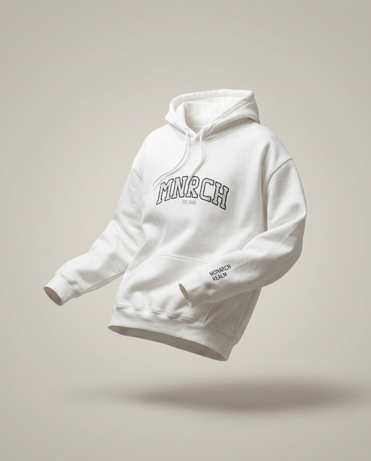 MNRCH College Hoodie — White