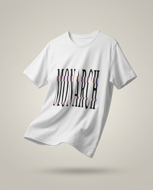 Glitched Monarch - White